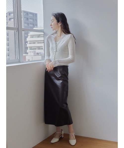 Ayla(アイラ)の「lace cardigan(カーディガン/ボレロ・レディース・ベージュ/ホワイト・FREE)」の17枚目の写真