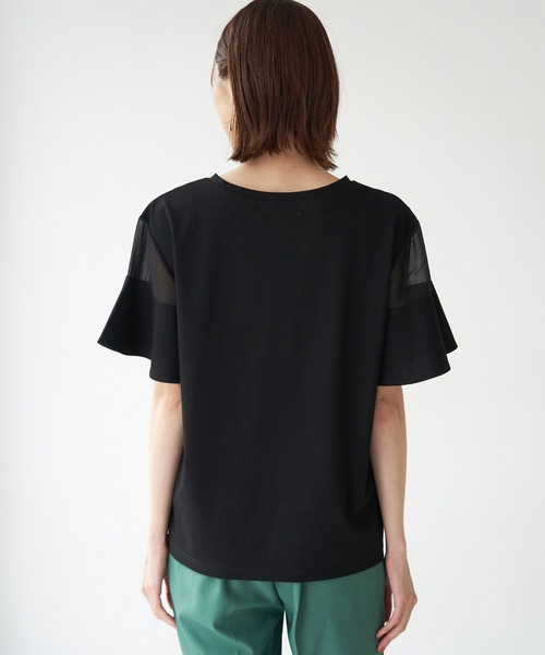 ROPE' PICNIC（ロペピクニック）の「袖シアーカットトップス（Tシャツ/カットソー・レディース・ブラック/ホワイト/ベージュ/グリーン/ピンク系その他2・38）」の18枚目の写真