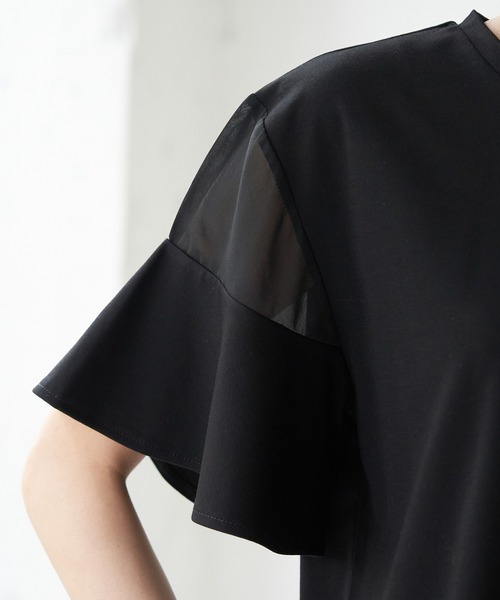 ROPE' PICNIC（ロペピクニック）の「袖シアーカットトップス（Tシャツ/カットソー・レディース・ブラック/ホワイト/ベージュ/グリーン/ピンク系その他2・38）」の20枚目の写真