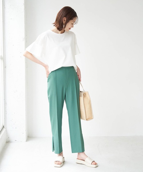 ROPE' PICNIC（ロペピクニック）の「袖シアーカットトップス（Tシャツ/カットソー・レディース・ブラック/ホワイト/ベージュ/グリーン/ピンク系その他2・38）」の21枚目の写真