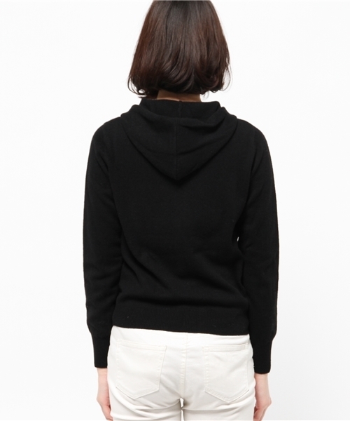 OUTLET（アウトレット）の「【robbem】WOOLカシミヤパーカー（パーカー・レディース・ブラック/ベージュ/グレー・FREE）」の15枚目の写真