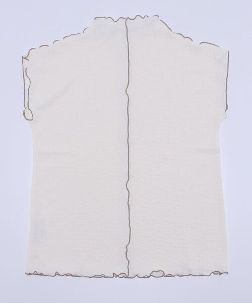 y/m by misato(イムバイミサト)の「フレンチメロウTシャツ(Tシャツ/カットソー・レディース・ライトグリーン/アイボリー・FREE)」の5枚目の写真