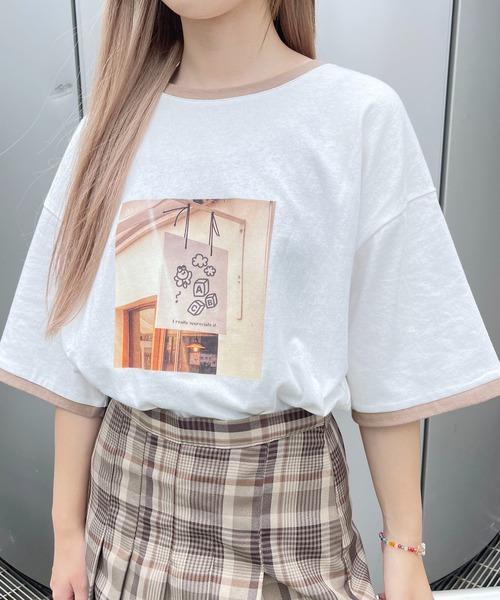 PairPair(ペアペア)の「フォトTEE(ユニセックス)(Tシャツ/カットソー・レディース・オフホワイト/モカ・MEDIUM/LARGE)」の6枚目の写真