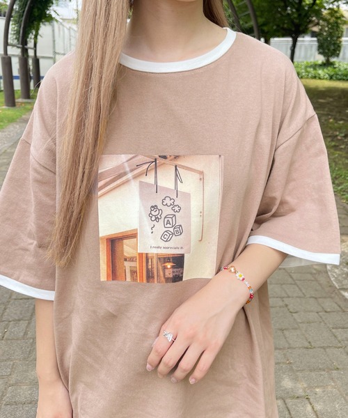PairPair(ペアペア)の「フォトTEE(ユニセックス)(Tシャツ/カットソー・レディース・オフホワイト/モカ・MEDIUM/LARGE)」の14枚目の写真