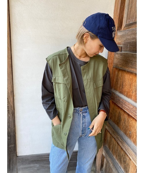 HEILIS(ヘイリス)の「《hideka select》七分袖スリットTシャツ(Tシャツ/カットソー・レディース・チャコールグレー/ブラック/オフホワイト/グレイッシュベージュ/モカ・FREE)」の17枚目の写真