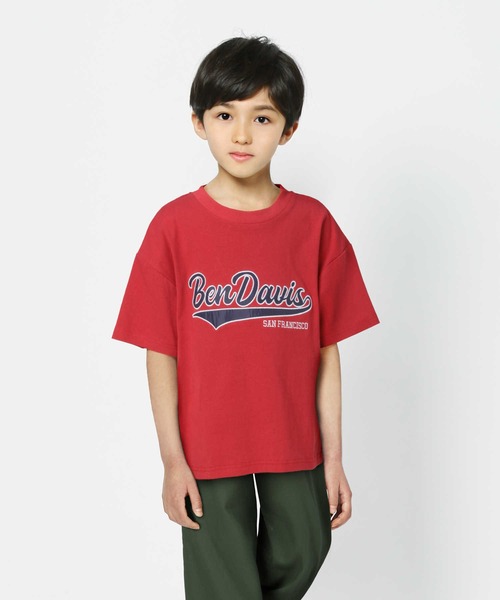 BEN DAVIS（ベンデイビス）の「【BEN DAVIS】半袖プリントＴシャツ（Tシャツ/カットソー・キッズ・ダークグレー/ブラック/ブルー/グリーン/オレンジ/オフホワイト/レッド・105/120/130/140/150/160）」の6枚目の写真
