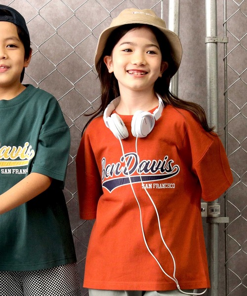 BEN DAVIS（ベンデイビス）の「【BEN DAVIS】半袖プリントＴシャツ（Tシャツ/カットソー・キッズ・ダークグレー/ブラック/ブルー/グリーン/オレンジ/オフホワイト/レッド・105/120/130/140/150/160）」の7枚目の写真