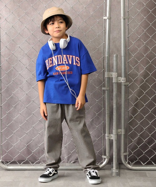 BEN DAVIS（ベンデイビス）の「【BEN DAVIS】半袖プリントＴシャツ（Tシャツ/カットソー・キッズ・ダークグレー/ブラック/ブルー/グリーン/オレンジ/オフホワイト/レッド・105/120/130/140/150/160）」の5枚目の写真