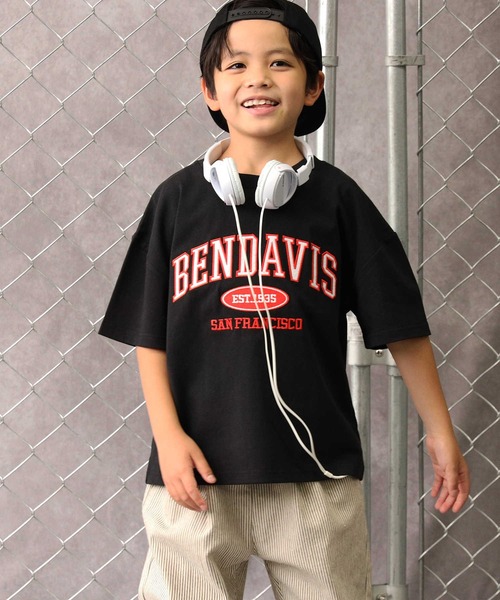BEN DAVIS（ベンデイビス）の「【BEN DAVIS】半袖プリントＴシャツ（Tシャツ/カットソー・キッズ・ダークグレー/ブラック/ブルー/グリーン/オレンジ/オフホワイト/レッド・105/120/130/140/150/160）」の3枚目の写真