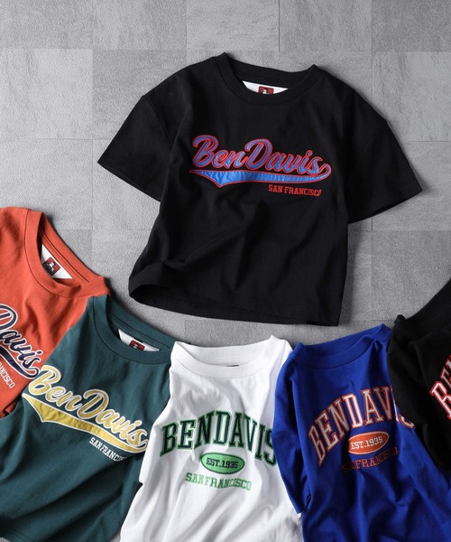 BEN DAVIS（ベンデイビス）の「【BEN DAVIS】半袖プリントＴシャツ（Tシャツ/カットソー・キッズ・ダークグレー/ブラック/ブルー/グリーン/オレンジ/オフホワイト/レッド・105/120/130/140/150/160）」の14枚目の写真