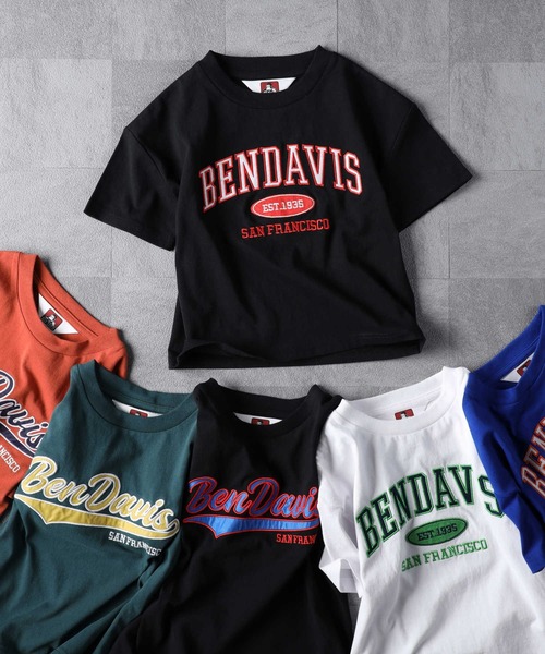 BEN DAVIS（ベンデイビス）の「【BEN DAVIS】半袖プリントＴシャツ（Tシャツ/カットソー・キッズ・ダークグレー/ブラック/ブルー/グリーン/オレンジ/オフホワイト/レッド・105/120/130/140/150/160）」の13枚目の写真
