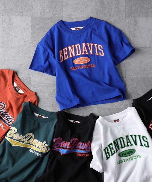 BEN DAVIS（ベンデイビス）の「【BEN DAVIS】半袖プリントＴシャツ（Tシャツ/カットソー・キッズ・ダークグレー/ブラック/ブルー/グリーン/オレンジ/オフホワイト/レッド・105/120/130/140/150/160）」の12枚目の写真