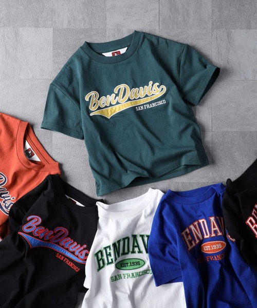 BEN DAVIS（ベンデイビス）の「【BEN DAVIS】半袖プリントＴシャツ（Tシャツ/カットソー・キッズ・ダークグレー/ブラック/ブルー/グリーン/オレンジ/オフホワイト/レッド・105/120/130/140/150/160）」の11枚目の写真
