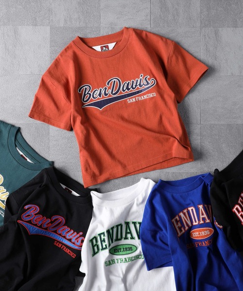 BEN DAVIS（ベンデイビス）の「【BEN DAVIS】半袖プリントＴシャツ（Tシャツ/カットソー・キッズ・ダークグレー/ブラック/ブルー/グリーン/オレンジ/オフホワイト/レッド・105/120/130/140/150/160）」の10枚目の写真
