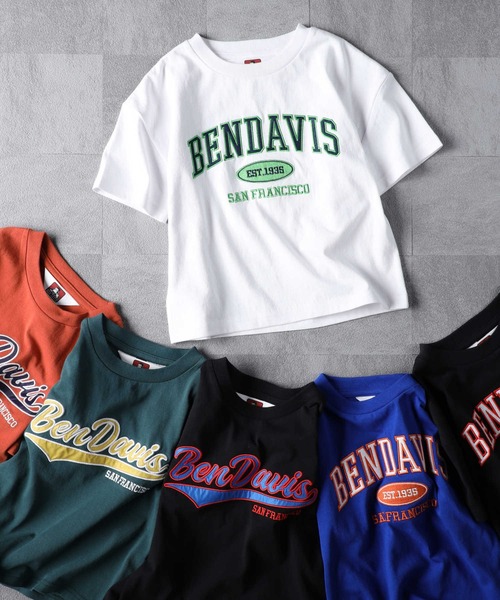 BEN DAVIS（ベンデイビス）の「【BEN DAVIS】半袖プリントＴシャツ（Tシャツ/カットソー・キッズ・ダークグレー/ブラック/ブルー/グリーン/オレンジ/オフホワイト/レッド・105/120/130/140/150/160）」の9枚目の写真