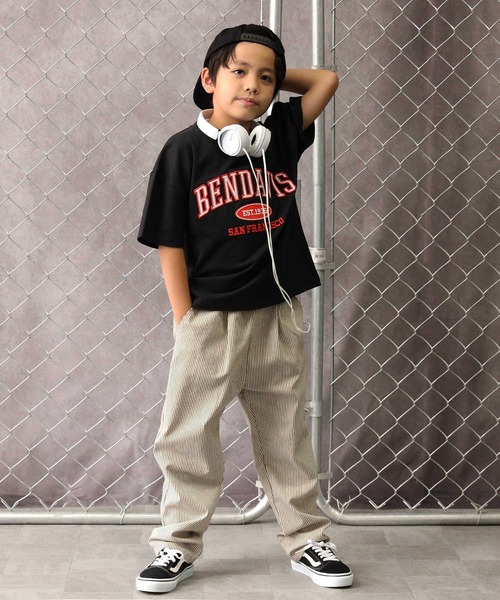 BEN DAVIS（ベンデイビス）の「【BEN DAVIS】半袖プリントＴシャツ（Tシャツ/カットソー・キッズ・ダークグレー/ブラック/ブルー/グリーン/オレンジ/オフホワイト/レッド・105/120/130/140/150/160）」の22枚目の写真