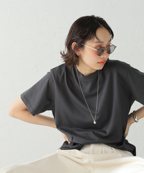 JOURNAL STANDARD(ジャーナルスタンダード)の「ギザンディテンジクコンフォートTシャツ(Tシャツ/カットソー・レディース・ホワイト/ブラック系その他/イエロー・FREE)」の3枚目の写真