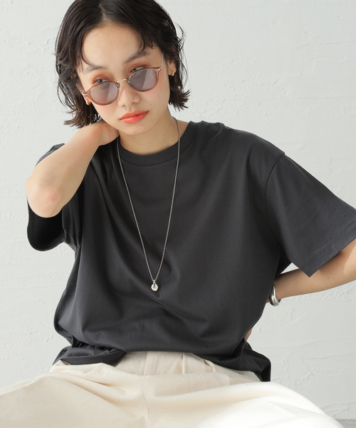 JOURNAL STANDARD(ジャーナルスタンダード)の「ギザンディテンジクコンフォートTシャツ(Tシャツ/カットソー・レディース・ホワイト/ブラック系その他/イエロー・FREE)」の4枚目の写真