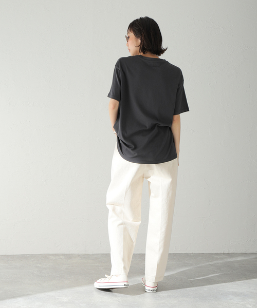 JOURNAL STANDARD(ジャーナルスタンダード)の「ギザンディテンジクコンフォートTシャツ(Tシャツ/カットソー・レディース・ホワイト/ブラック系その他/イエロー・FREE)」の6枚目の写真