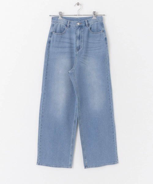 HEYUMM(ヘユム)の「ビンテージライクワイドデニムパンツ(デニムパンツ・メンズ・ブラック/ライトインディゴブルー・SMALL/MEDIUM)」の2枚目の写真