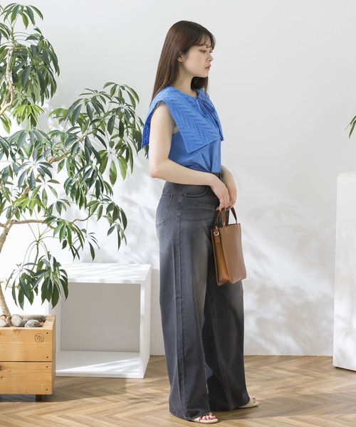 HEYUMM(ヘユム)の「ビンテージライクワイドデニムパンツ(デニムパンツ・メンズ・ブラック/ライトインディゴブルー・SMALL/MEDIUM)」の10枚目の写真