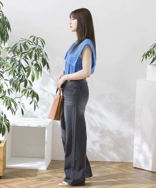 HEYUMM(ヘユム)の「ビンテージライクワイドデニムパンツ(デニムパンツ・メンズ・ブラック/ライトインディゴブルー・SMALL/MEDIUM)」の11枚目の写真