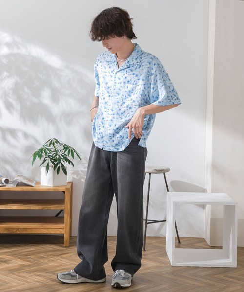 HEYUMM(ヘユム)の「ビンテージライクワイドデニムパンツ(デニムパンツ・メンズ・ブラック/ライトインディゴブルー・SMALL/MEDIUM)」の22枚目の写真