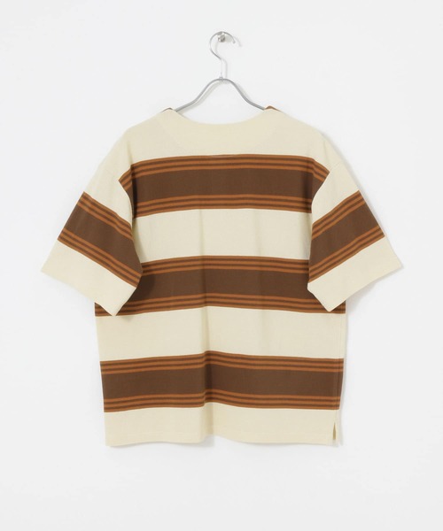 URBAN RESEARCH Sonny Label（アーバンリサーチサニーレーベル）の「ランダムボーダーヘンリーネックTシャツ（Tシャツ/カットソー・メンズ・ホワイト系その他/グリーン系その他・MEDIUM/LARGE）」の19枚目の写真