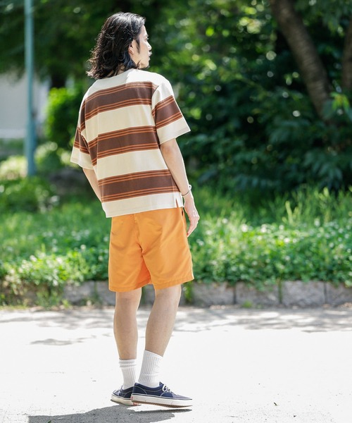 URBAN RESEARCH Sonny Label（アーバンリサーチサニーレーベル）の「ランダムボーダーヘンリーネックTシャツ（Tシャツ/カットソー・メンズ・ホワイト系その他/グリーン系その他・MEDIUM/LARGE）」の6枚目の写真