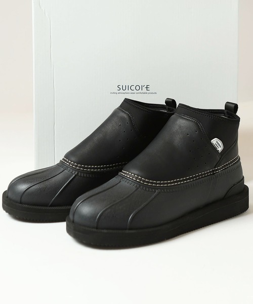 suicoke(スイコック)の「【SUICOKE/スイコック】BEE-wpab 防水アンクルブーツ(ブーツ・メンズ・ベージュ/ブラック・03/01/02)」の2枚目の写真