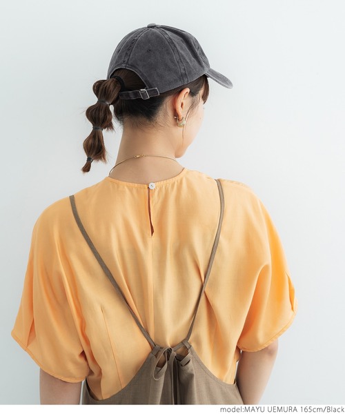 coca（coca）（コカ）の「刺繍ロゴキャップ（キャップ・レディース・ブラック/キャメル・ONE SIZE）」の9枚目の写真