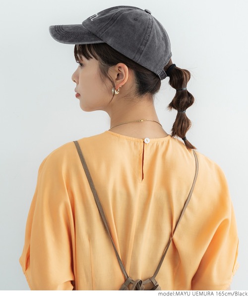 coca（coca）（コカ）の「刺繍ロゴキャップ（キャップ・レディース・ブラック/キャメル・ONE SIZE）」の7枚目の写真