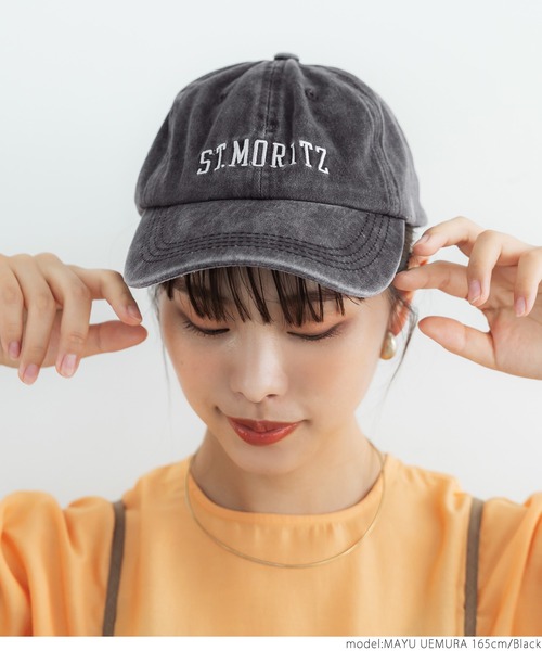 coca（coca）（コカ）の「刺繍ロゴキャップ（キャップ・レディース・ブラック/キャメル・ONE SIZE）」の8枚目の写真