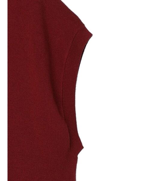 CRAFT STANDARD BOUTIQUE(クラフトスタンダードブティック)の「Vネックビッグチュニックベスト *◆(ベスト・レディース・ブラック/グリーン/アイボリー/ボルドー・FREE)」の16枚目の写真