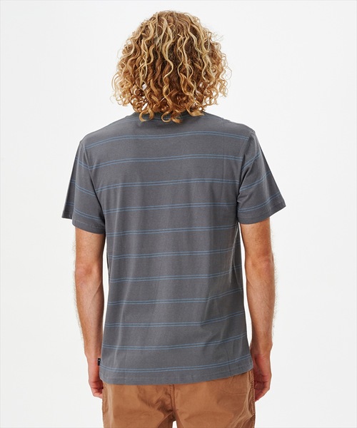 rip curl(リップカール)の「【RIPCURL(リップカール)】ボーダー半袖Tシャツ(Tシャツ/カットソー・メンズ・ホワイト×ブルー/ブラック系その他/グレー系その他・SMALL/MEDIUM/LARGE/X-LARGE/X-SMALL)」の4枚目の写真