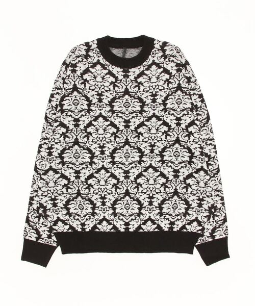 COMMON WARE(コモンウェアー)の「COMMONWARE:DAMASK JACQUARD KNIT C/N L/S/ダマスクジャガードクルーネックニット(ニット/セーター・レディース・グリーン/ブラック/ベージュ・L/XL/M)」の16枚目の写真