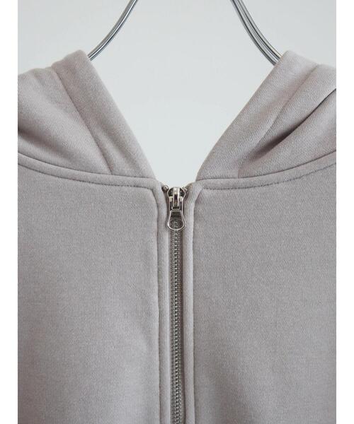 ENVYM（アンビー）の「ENVYM.裏毛前あきフーディー（パーカー・レディース・オフホワイト/ブラック/グレー・FREE）」の16枚目の写真