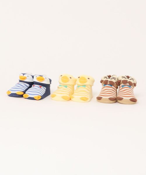 kladskap（クレードスコープ）の「アニマルカップソックス（ベビーシューズ/ベビーソックス・キッズ・ネイビー/クリーム/ベージュ・FREE）」の5枚目の写真