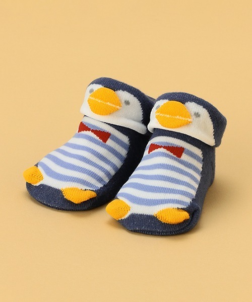 kladskap（クレードスコープ）の「アニマルカップソックス（ベビーシューズ/ベビーソックス・キッズ・ネイビー/クリーム/ベージュ・FREE）」の3枚目の写真
