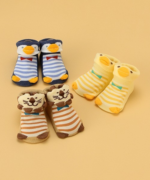 kladskap（クレードスコープ）の「アニマルカップソックス（ベビーシューズ/ベビーソックス・キッズ・ネイビー/クリーム/ベージュ・FREE）」の14枚目の写真