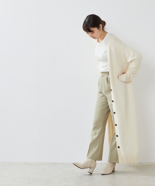 menue（メヌエ）の「アーモンドトゥ ショートブーツ（ブーツ・レディース・ブラック/ダークブラウン/アイボリー/ベージュ系その他・LL/3L/S/M/L/XS）」の13枚目の写真