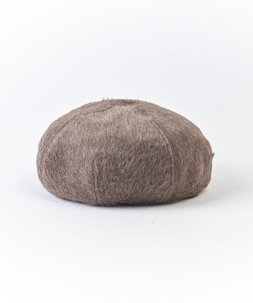 SUBLIME（サブライム）の「【SUBLIME/サブライム】BRUSHED FUR BERET フェイクファー ベレー帽（ハンチング/ベレー帽・レディース・モカ/ブラック・FREE）」の4枚目の写真