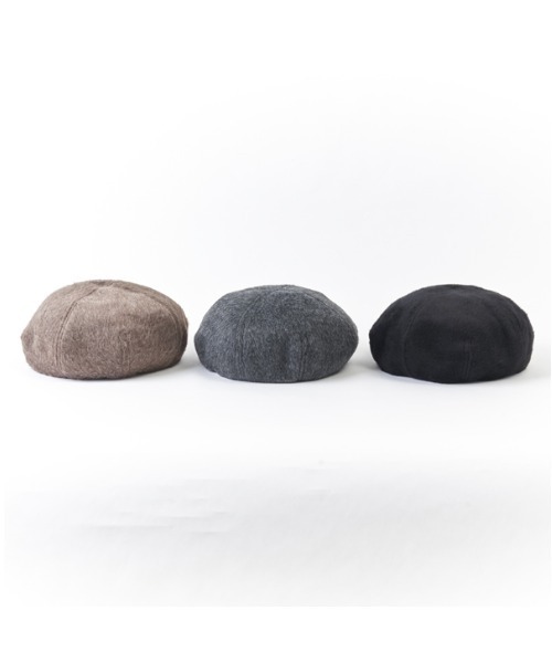 SUBLIME（サブライム）の「【SUBLIME/サブライム】BRUSHED FUR BERET フェイクファー ベレー帽（ハンチング/ベレー帽・レディース・モカ/ブラック・FREE）」の11枚目の写真