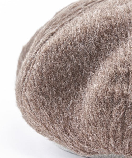 SUBLIME（サブライム）の「【SUBLIME/サブライム】BRUSHED FUR BERET フェイクファー ベレー帽（ハンチング/ベレー帽・レディース・モカ/ブラック・FREE）」の8枚目の写真