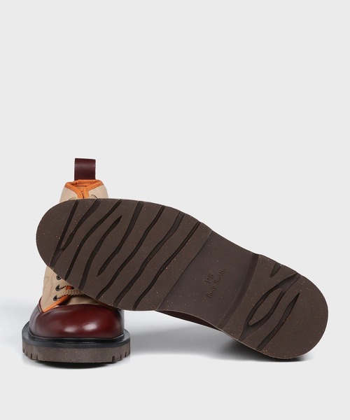 PS Paul Smith(ピーエスポールスミス)の「レザーミックス レースアップ ブーツ / 220810 BUHL(ブーツ・メンズ・ベージュ/グリーン・SMALL/MEDIUM/LARGE/X-LARGE)」の3枚目の写真