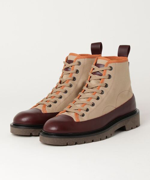 PS Paul Smith(ピーエスポールスミス)の「レザーミックス レースアップ ブーツ / 220810 BUHL(ブーツ・メンズ・ベージュ/グリーン・SMALL/MEDIUM/LARGE/X-LARGE)」の9枚目の写真