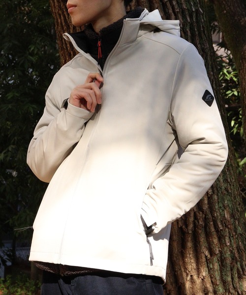 GIORDANO（ジョルダーノ）の「[ GIORDANO ]ソフトシェルマウンテンパーカー | 撥水/ストレッチ/防風/裏地フリース (ユニセックス)（マウンテンパーカー・レディース・ダークグレー/ブラック/グレー・MEDIUM/LARGE/X-LARGE/XX-LARGE）」の2枚目の写真
