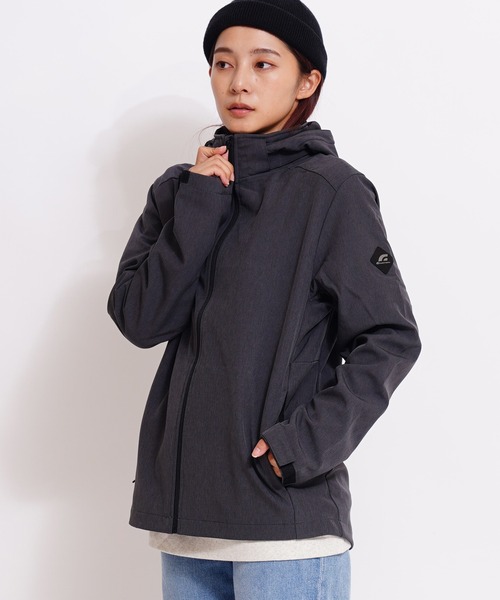 GIORDANO（ジョルダーノ）の「[ GIORDANO ]ソフトシェルマウンテンパーカー | 撥水/ストレッチ/防風/裏地フリース (ユニセックス)（マウンテンパーカー・レディース・ダークグレー/ブラック/グレー・MEDIUM/LARGE/X-LARGE/XX-LARGE）」の3枚目の写真