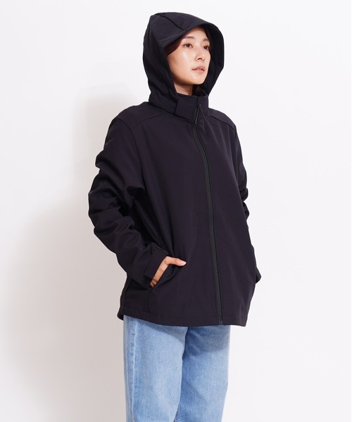 GIORDANO（ジョルダーノ）の「[ GIORDANO ]ソフトシェルマウンテンパーカー | 撥水/ストレッチ/防風/裏地フリース (ユニセックス)（マウンテンパーカー・レディース・ダークグレー/ブラック/グレー・MEDIUM/LARGE/X-LARGE/XX-LARGE）」の16枚目の写真