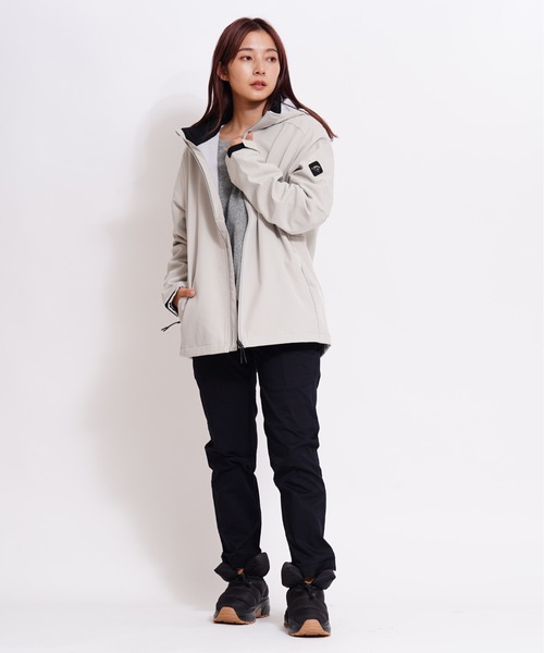 GIORDANO（ジョルダーノ）の「[ GIORDANO ]ソフトシェルマウンテンパーカー | 撥水/ストレッチ/防風/裏地フリース (ユニセックス)（マウンテンパーカー・レディース・ダークグレー/ブラック/グレー・MEDIUM/LARGE/X-LARGE/XX-LARGE）」の19枚目の写真